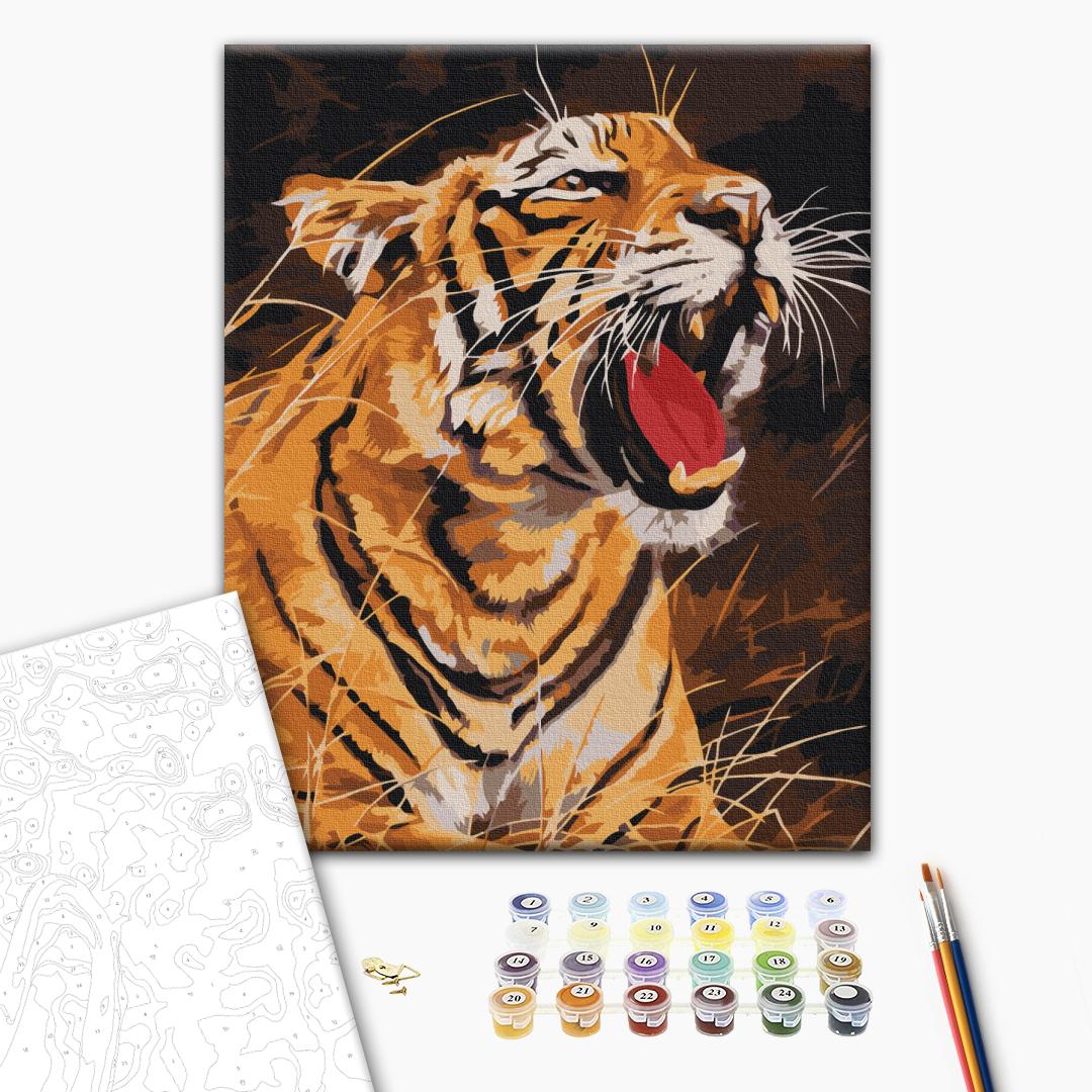 Painting by numbers Roar of a tiger (RBS52414)