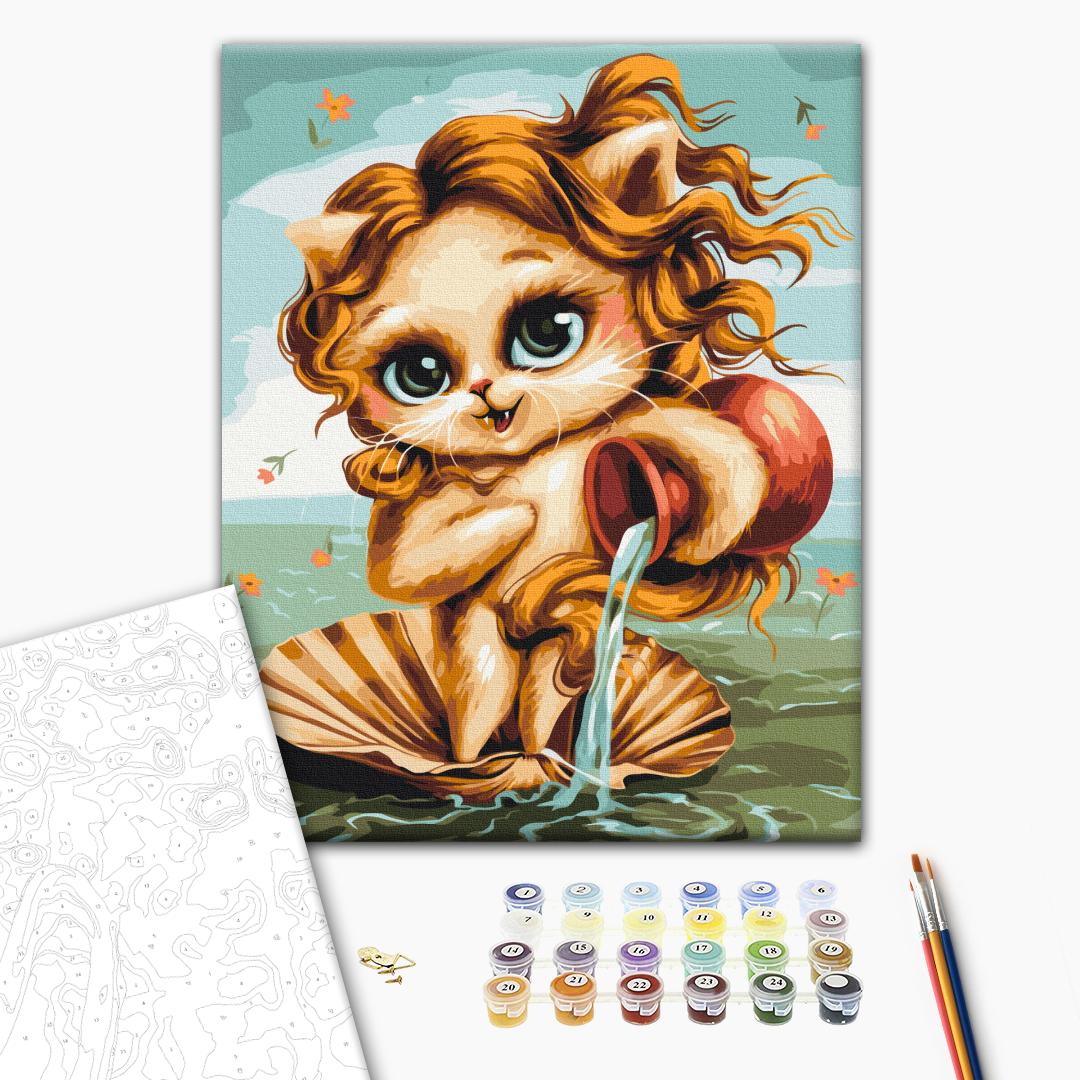Painting by numbers Cat Aquarius © Marianna Pashchuk (BS53912)