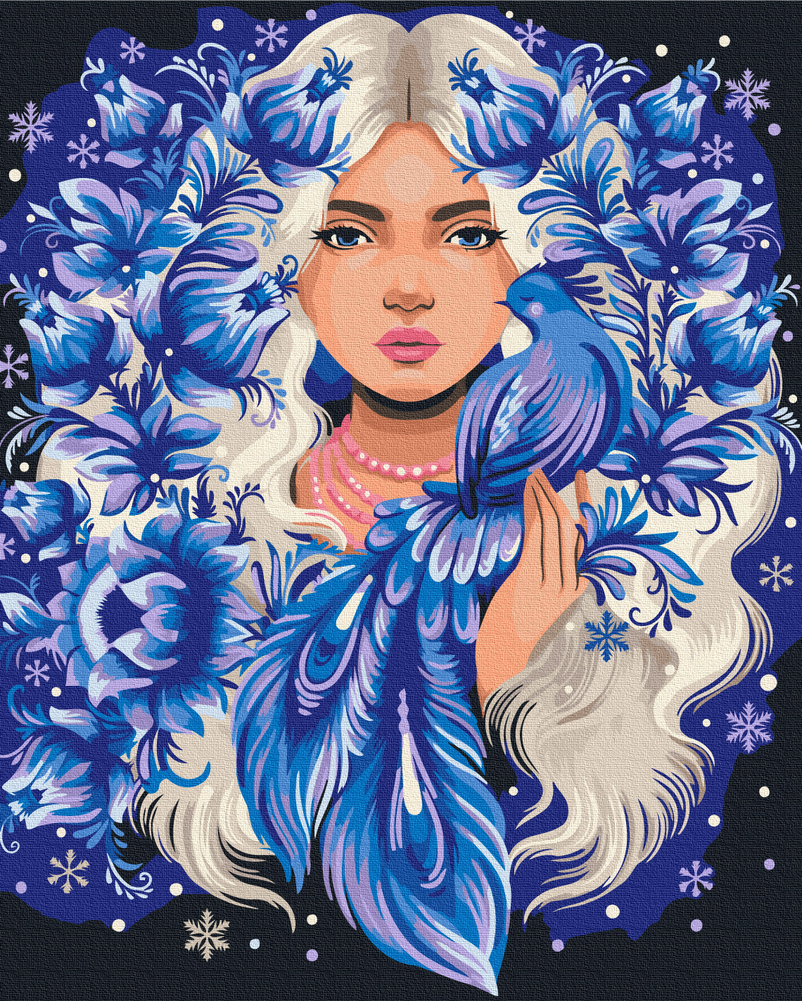 Painting by numbers She is Winter © Polina Skurikhina (BS53866)