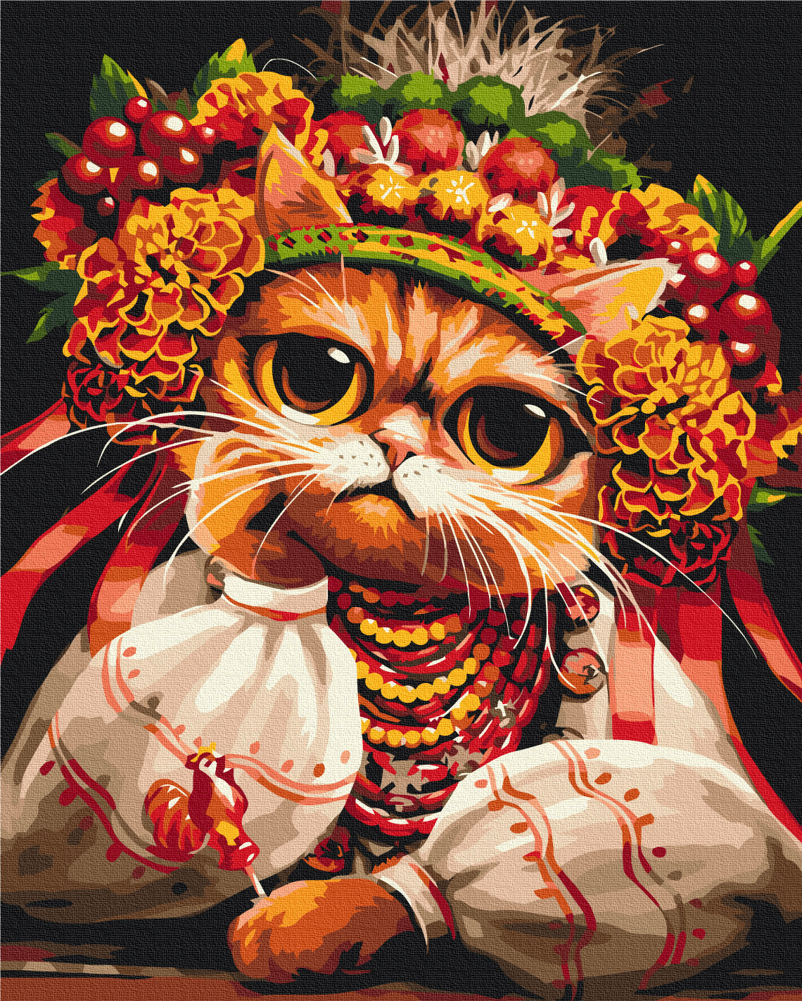 Painting by numbers Sad cat © Marianna Pashchuk (BS53871)