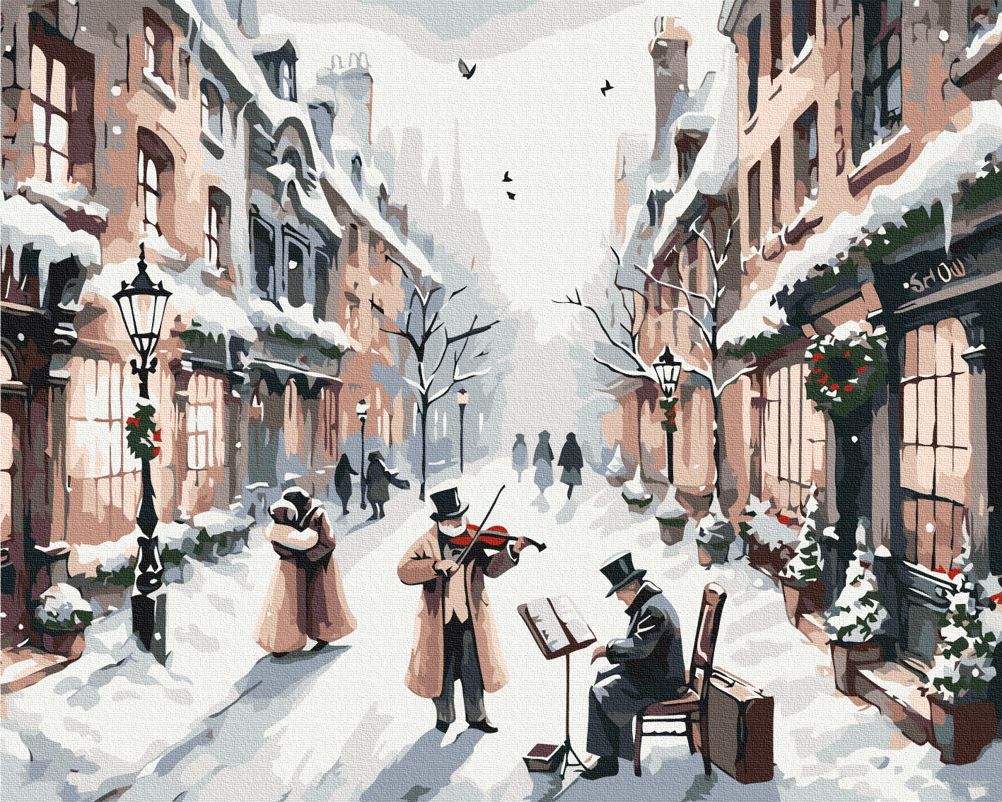 Painting by numbers Christmas melody (BS53840)