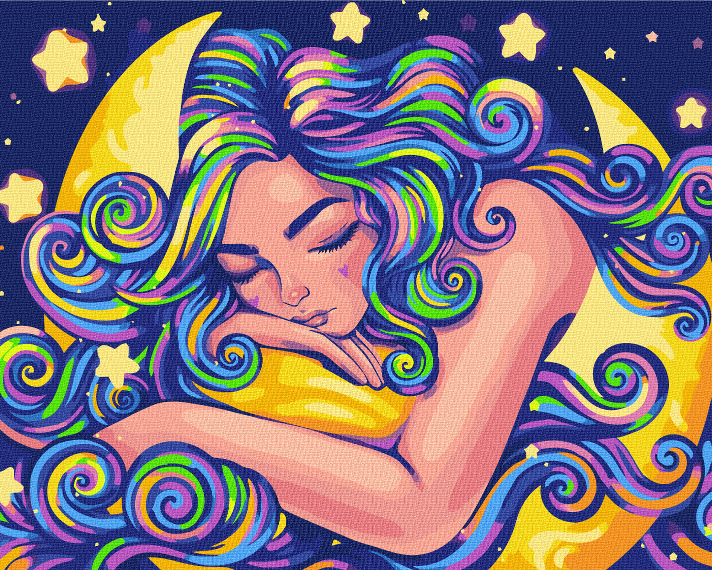 Painting by numbers Neon dream © Polina Skurykhina (BS53865)
