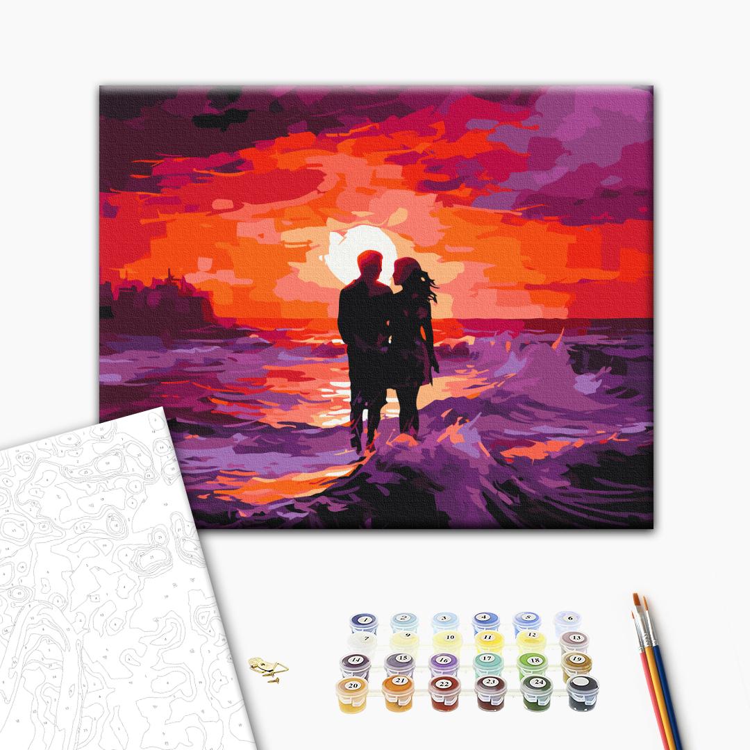 Painting by numbers Purple Sunset (BS53879)