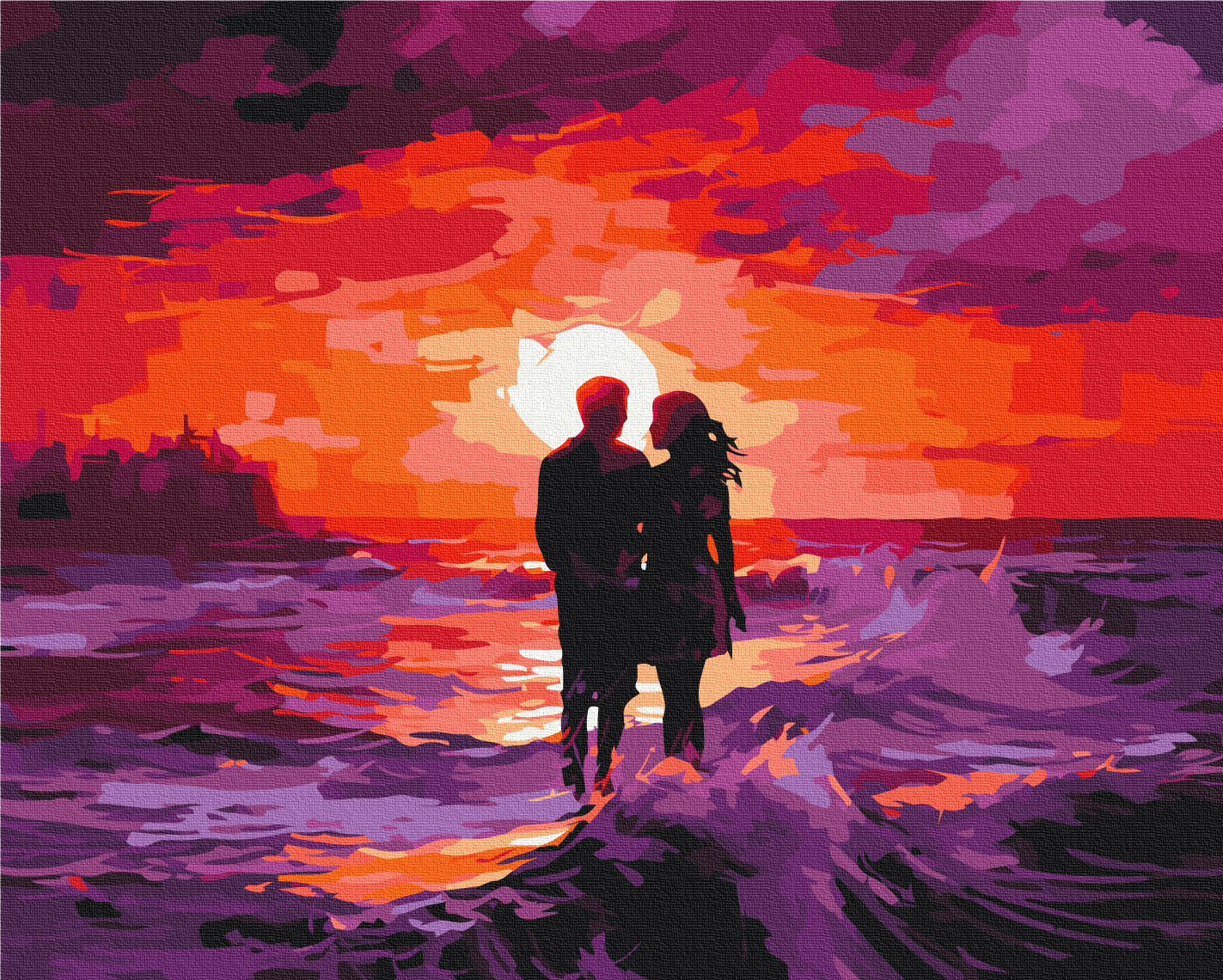 Painting by numbers Purple Sunset (BS53879)