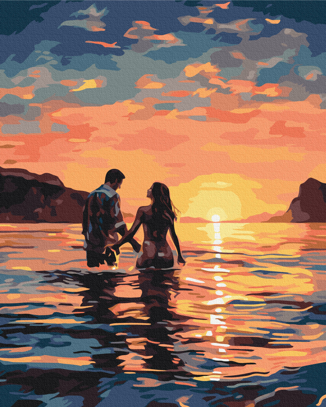 Painting by numbers Lovers at Dawn (BS53890)