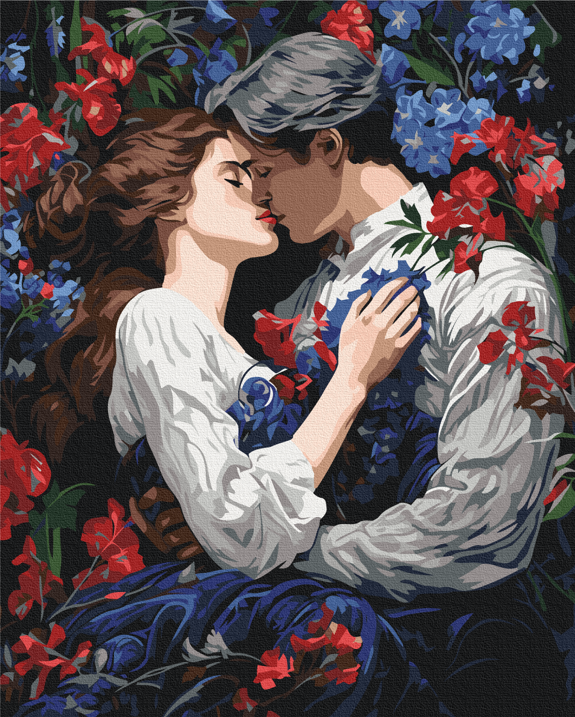Painting by numbers A Kiss in a Blooming Garden (BS53897)