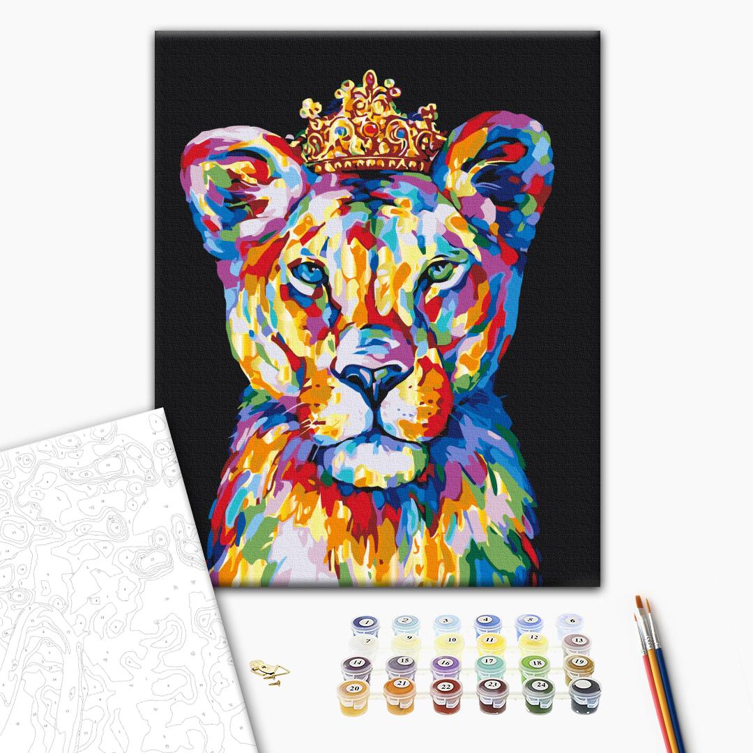 Painting by numbers Raiduzhny prince lion (BS53908)