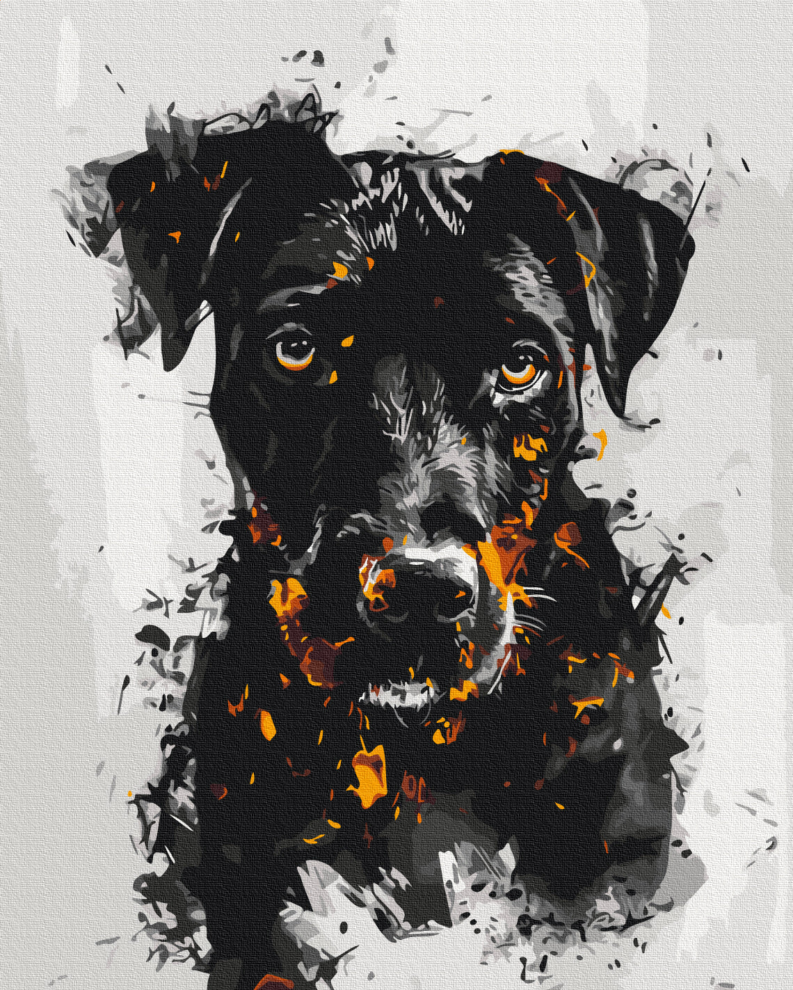 Painting by numbers Fire dog (BS53929)
