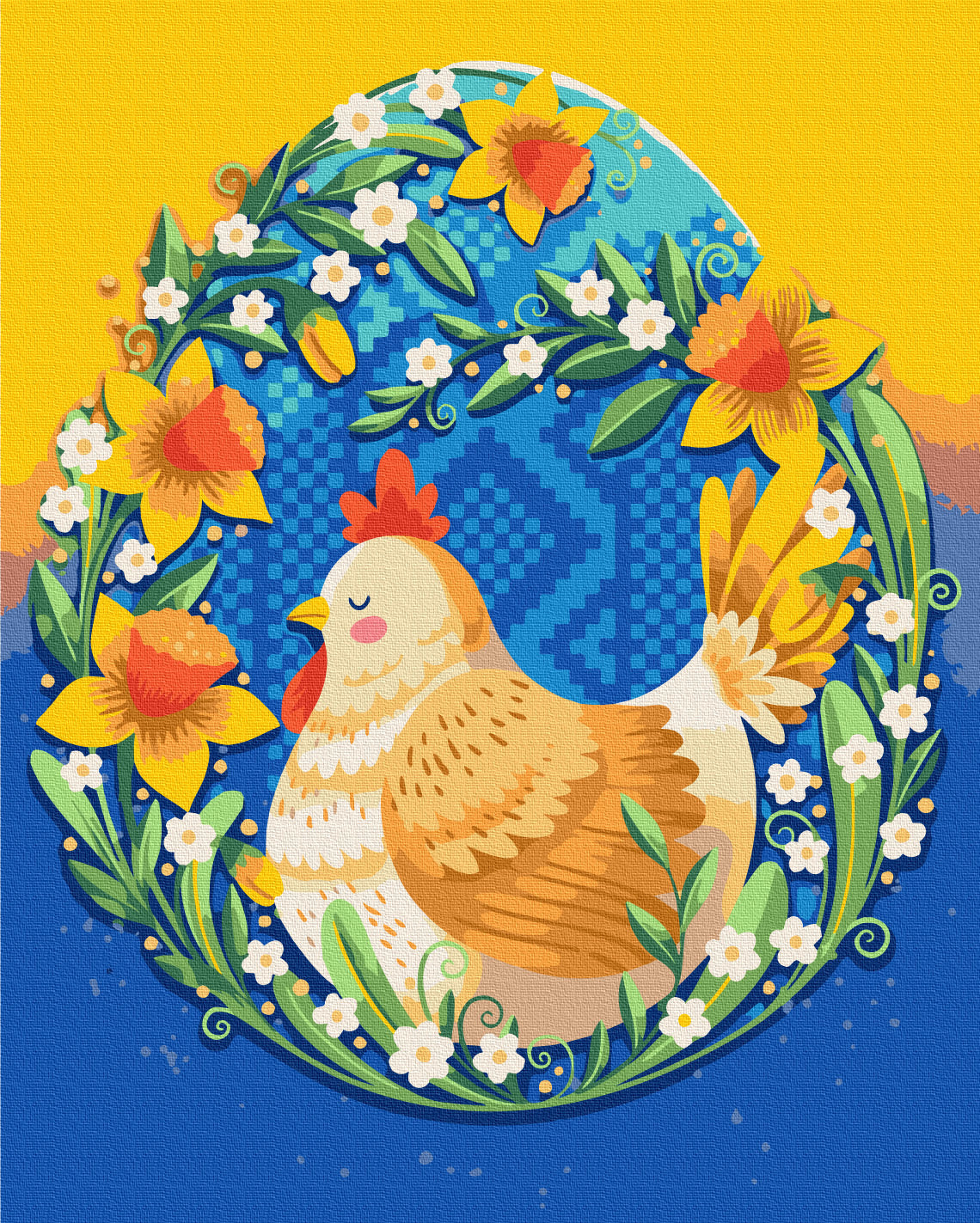 Painting by numbers Easter Happiness © Polina Skurykhina (BS53953)