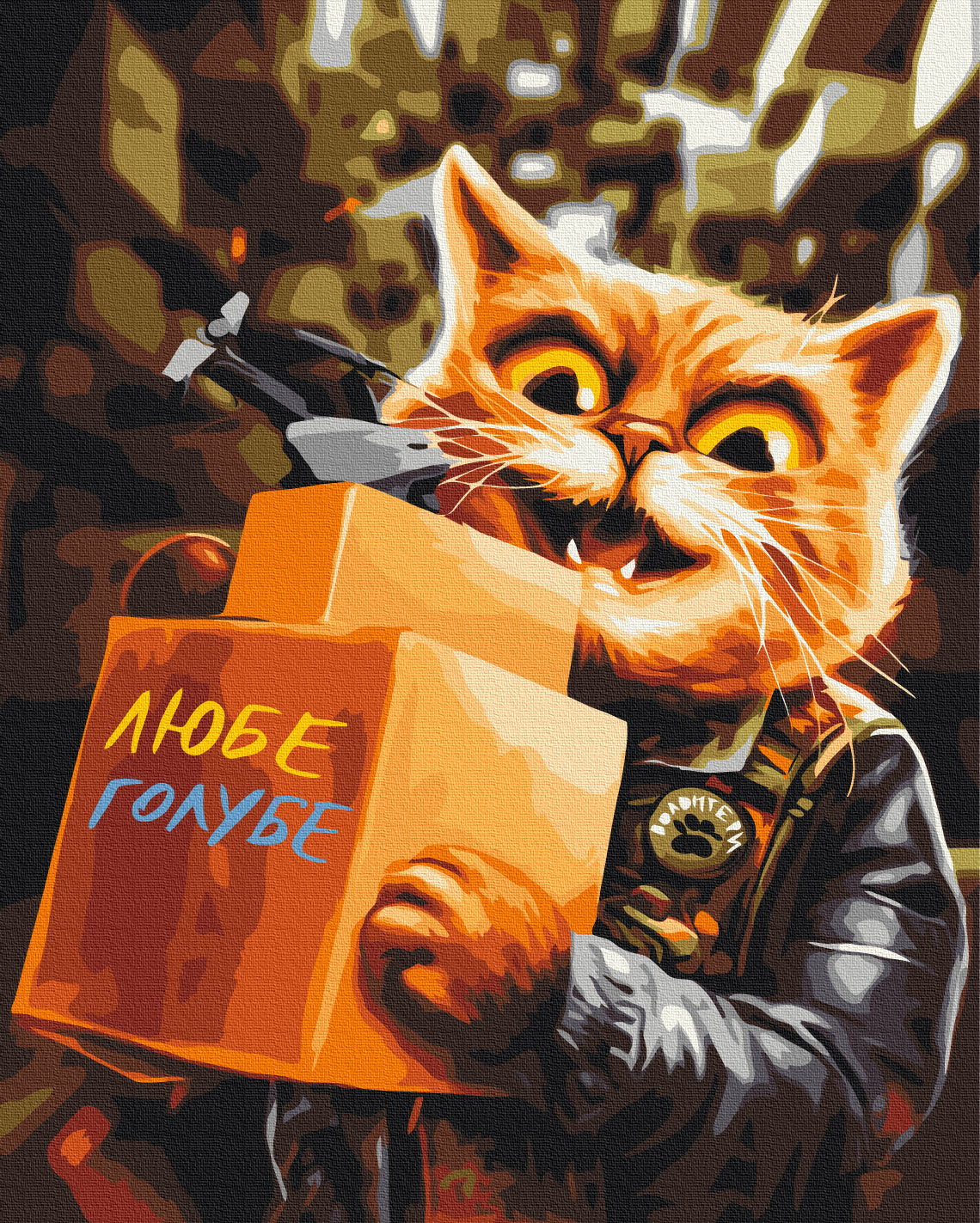 Painting by numbers Kitty volunteer © Marianna Pashchuk (BS53948)