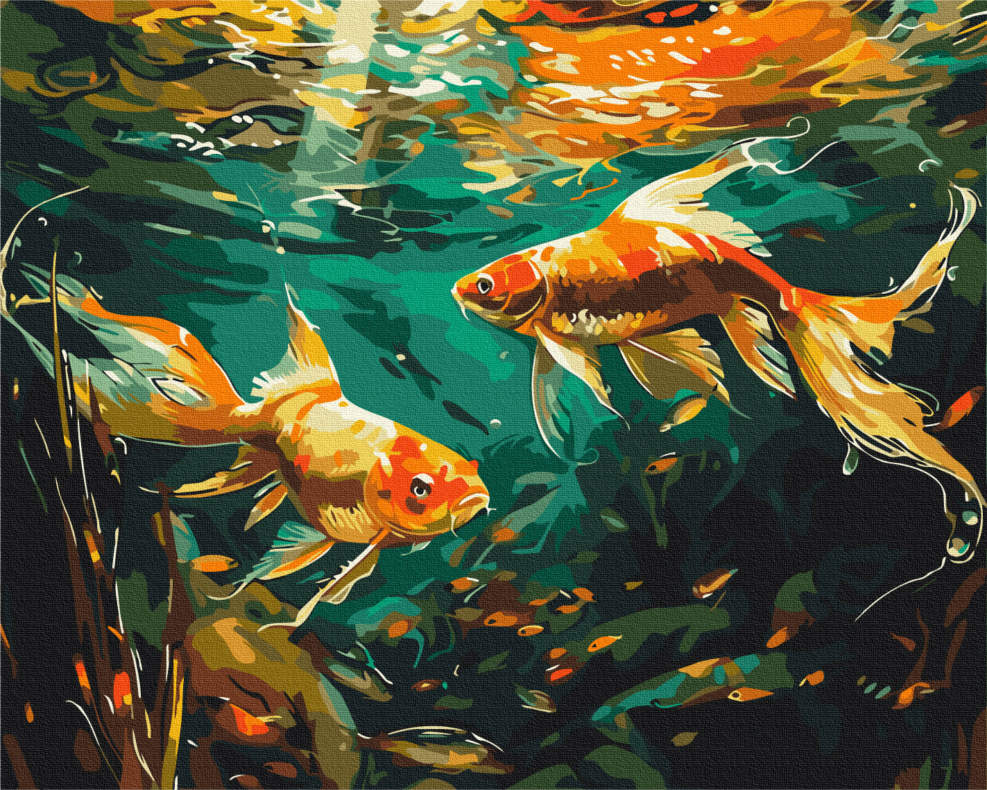 Painting by numbers Underwater waltz (BS53967)