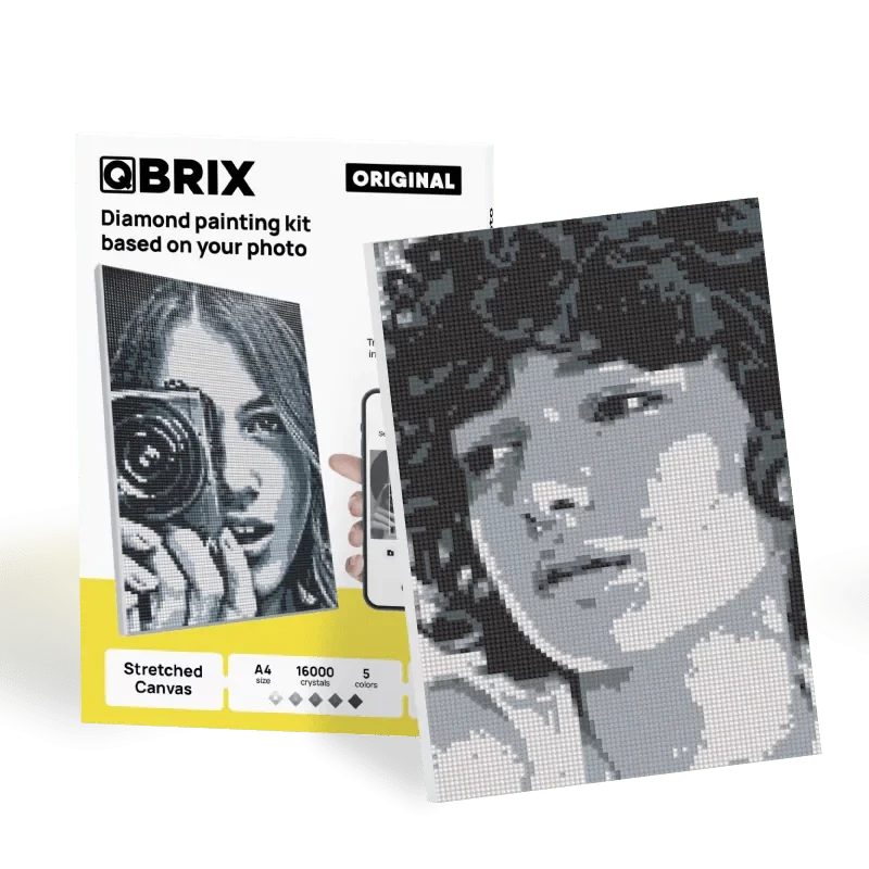 QBRIX A4 Original – Personaalne teemantmosaiik sinu foto põhjal