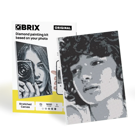QBRIX A4 Original – Diamond painting personalizzato dalla tua foto