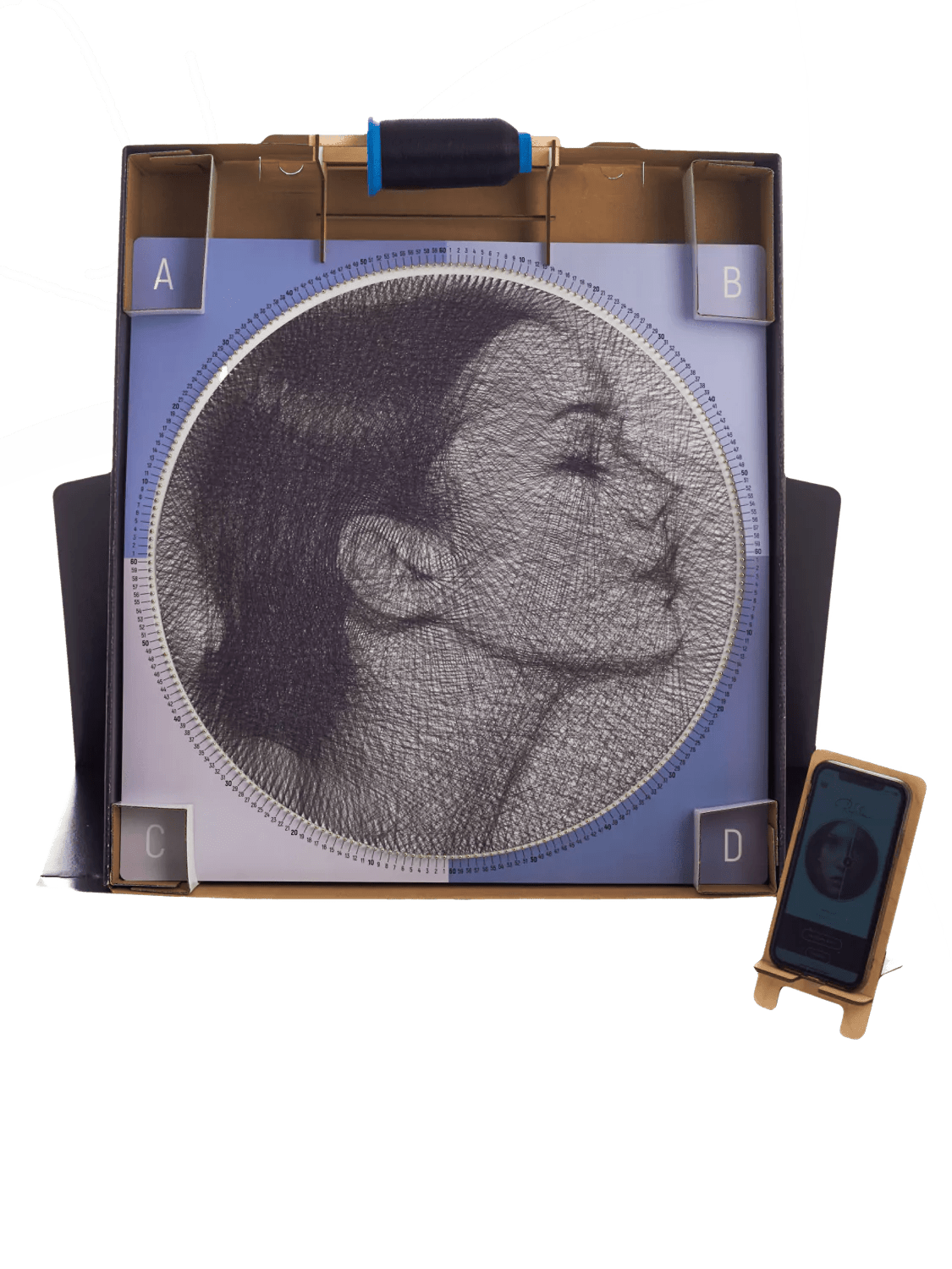 RingString - String art kit based on your photo - StringArt.lv